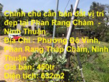 Chính chủ cần bán đất vị trí đẹp tại Phan Rang Tháp Chàm -Ninh Thuận