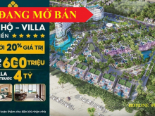 Charm Resort Hồ Tràm Căn hộ 2.7 Tỷ, Biệt Thự 20 Tỷ, Shohouse 15 Tỷ, Cho Vay 80%