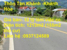 Bán Gấp lô đất đẹp tại Thôn Tân Khánh -Khánh Hòa