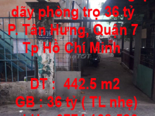 Chính chủ cần bán gấp dãy phòng trọ 36 tỷ tại Quận 7, Tp Hồ Chí Minh