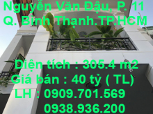 Chính chủ cần bán nhà ở đường Nguyễn Văn Đậu, Phường 11, Quận Bình Thạnh