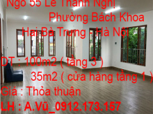 Chính chủ cho thuê: Tại ngõ 55 Lê Thanh Nghị, Phường Bách Khoa, Hai Bà Trưng, Hà Nội
