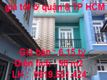 Kẹt tiền cần bán gấp nhà  giá tốt ở quận 8 tp HCM