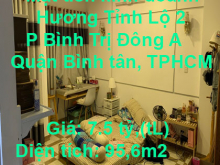 Mặt tiền kinh doanh Hương Tỉnh Lộ ,P Bình Trị Đông A, Quận Bình tân, TPHCM