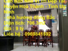 Cần Bán Nhà Vị Trí Đẹp Tại Huyện Hoà Thành - Tỉnh tây Ninh