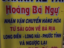 Nhà Xe Hoàng Ngự Bên Em Nhận Hàng Chành Xe Từ Long Hải --> Sài Gòn