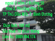 Cho thuê nhà cho người nước ngoài ở nằm ở Đường 55, Khu 2, Phường Phú Tân, TP Thủ Dầu Một, Tỉnh Bình Dương