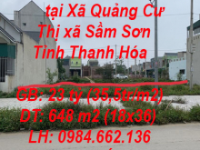 Cần bán lô đất 2 mặt tiền tại Xã Quảng Cư, Thị xã Sầm Sơn, Tỉnh Thanh Hóa