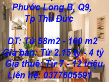 Cần bán hoặc cho thuê các căn hộ 9 view giá tốt tại tại Đường số 1, Phước Long B, Q9, Tp Thủ Đức