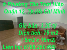 Chính chủ cần bán nhà ở Phường Tân Thới Hiệp, Quận 12, Tp Hồ Chí Minh