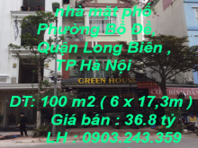 Chính chủ cần bán căn nhà mặt phố Đường Hoàng Như Tiếp,Phường Bồ Đề, Quận Long Biên ,TP Hà Nội