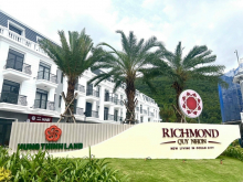 Nhà Phố Richmond Quy Nhơn nằm trung tâm TP cách biển 500m. Giá chỉ 6,2 Tỷ, tặng nội thất 200 triệu