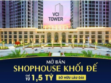 shophouse khối đế chung cư vci tower sở hữu lâu dài