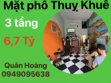 Bán nhà mặt phố Thuỵ Khuê lấy tiền cho em gái nương tựa chỉ 6.7 tỷ