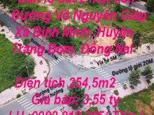 Bán lô đất 2 mặt tiền  Đường Võ Nguyên Giáp, Xã Bình Minh, Huyện Trảng Bom, Đồng Nai