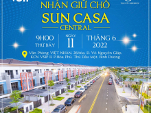 Nhận Giữ Chỗ SUN CASA CENTRAL trung tâm VSIP II Bình Dương, chủ đầu tư VSIP GROUP