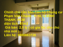 Chính chủ cần bán Căn hộ Chung cư Phạm Việt Chánh , P.19, Q.BÌNH THẠNH, HCM