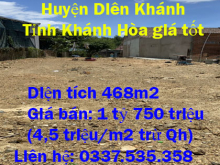 Bán đất đẹp Xã Diên Lâm, Huyện Diên Khánh, Tỉnh Khánh Hòa giá tốt