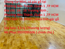 Chính Chủ Cần Bán Gấp Căn Hộ Chung Cư Mini, có gác gỗ tại Phường Bến Thành ,Quận 1 ,TP HCM