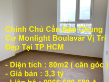 Chính Chủ Cần Bán Chung Cư Monlight Boulavar Vị Trí Đẹp Tại TP HCM