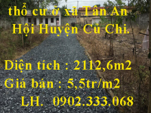 Chính chủ cần bán đất thổ cư ở xã Tân An Hội Huyện Củ Chi.