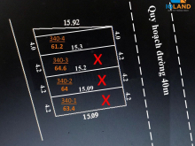 (Hàng Đẹp) Đất Xuân Bách quang tiến 61.2m2 giá rẻ 23 triệu/m2, Đường 4M, Thông thoáng.