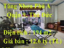 Cần bán Mặt Tiền 8m2 Tăng Nhơn Phú A Quận 9 Thủ Đức