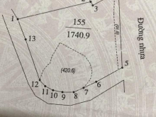 Bán đất ngay giáp ĐH Quốc gia HN, tiềm năng vô tận. Diện tích 1740m có 500m thổ cư tại Phú Mãn, Quốc Oai, HN