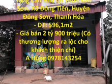 Tôi chính chủ cần bán lô đất Tặng Căn Nhà tại Huyện Đông Sơn Thanh Hóa
