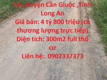 Chính Chủ Cần Bán Lô Đất Vị Trí Đẹp Tại Huyện Cần Giuộc -Long An