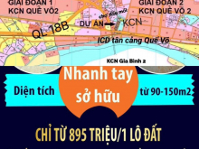 bán đất ven KCN Quế Võ 2 - gđ 2 chỉ từ 8xx triệu