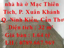 Chính chủ cần bán nhà hà ở Mạc Thiên Tích, Phường Xuân Khánh, Quận Ninh Kiều, Cần Thơ