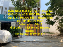 BÁN NHÀ Mặt Tiền Vị Trí Đẹp Tại Phước Kiển, Huyện Nhà Bè - TP Hồ Chí Minh