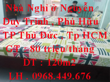 Chính Chủ  Cho thuê Nhà Nghỉ ở Nguyễn Duy Trinh , Phú Hữu , TP Thủ Đức , Tp HCM