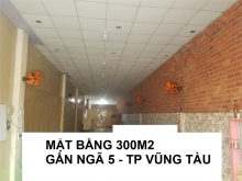 Cho thuê mặt bằng rộng 300m2 gần ngã 5 Trương Công Định Tp Vũng Tàu