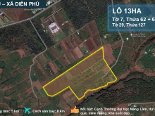Bán 137000m² đất  tại Xã Diên Phú, Thành phố Pleiku, Gia Lai giá 678 nghìn/m2