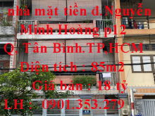 Chính chủ cần Bán nhà mặt tiền đường Nguyễn Minh Hoàng p12, quận Tân Bình