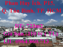 Chính chủ bán lô đất số 117 Phan Huy Ích, P15, Quận Tân Bình, TP. Hồ Chí Minh