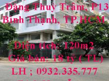 Chính chủ Bán CHDV khu nội bộ (2 mặt tiền) lộ giới 12m -10m, số nhà 203/2 Đặng Thuỳ Trâm, P13, Quận Bình Thạnh, TP.HCM