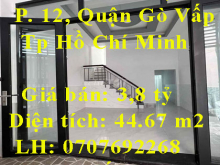 Cần bán nhà đẹp chính chủ tại Phường 12, Quận Gò Vấp, Tp Hồ Chí Minh