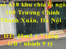 Bán nhà chính chủ số A18 khu chia lô ngõ 109 Trường Chinh, Thanh Xuân, Hà Nội