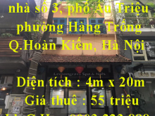 Chính chủ cho thuê nhà số 3, phố Ấu Triệu, phường Hàng Trống, quận Hoàn Kiếm, Hà Nội