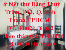 Cho thuê phòng officetel ở biệt thự view sông Đặng Thuỳ Trâm, P13, Q.Bình Thạnh,TPHCM