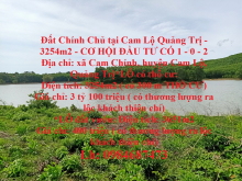 Đất Chính Chủ tại Cam Lộ Quảng Trị - 3254m2 - CƠ HỘI ĐẦU TƯ CÓ 1 - 0 - 2