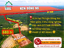 ĐẤT THỊ TRẤN ĐỒNG NƠ
SỔ HỒNG SẴN RIÊNG TỪNG NỀN
ĐẤT CẬN KHU CÔNG NGHIỆP ĐỒNG NƠ