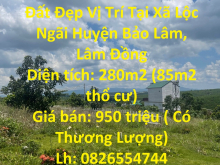 Hot Hot Sở Hữu Ngay Lô Đất Đẹp Vị Trí Tại Xã Lộc Ngãi Huyện Bảo Lâm, Lâm Đồng