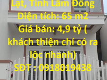 Cần Bán Nhanh Căn Nhà Siêu Đẹp Tại Phường 4, TP Đà Lạt, Tỉnh Lâm Đồng