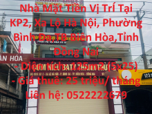 Cần Cho Thuê Gấp Căn Nhà Mặt Tiền Vị TrÍ Tại TB Biên Hòa-Đồng Nai