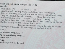 HOT HOT HOT ĐẤT ĐẸP GIÁ RẺ ĐẦU TƯ SINH LỜI CAO 
 CẦN BÁN NHANH LÔ ĐẤT TẠI XÃ HIỆP PHƯỚC HUYỆN NHƠN TRẠCH TỈNH ĐỒNG NAI