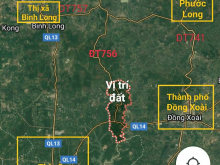 Đất mặt tiền đường liên tỉnh DT756 lộ giới 42m và đất mặt tiền đường liên xã Minh Lập - Quang Minh lộ giới 18m. GIÁ F0